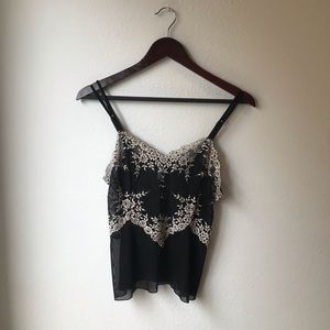 Black tank intimate wear